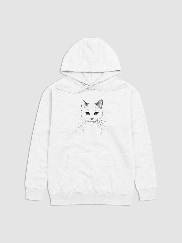 Elegant Feline Sketch Hoodie product image (1)