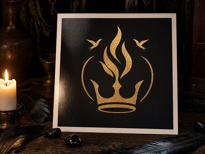The Crow Card - A prayer card for unflinching witness product image (1)