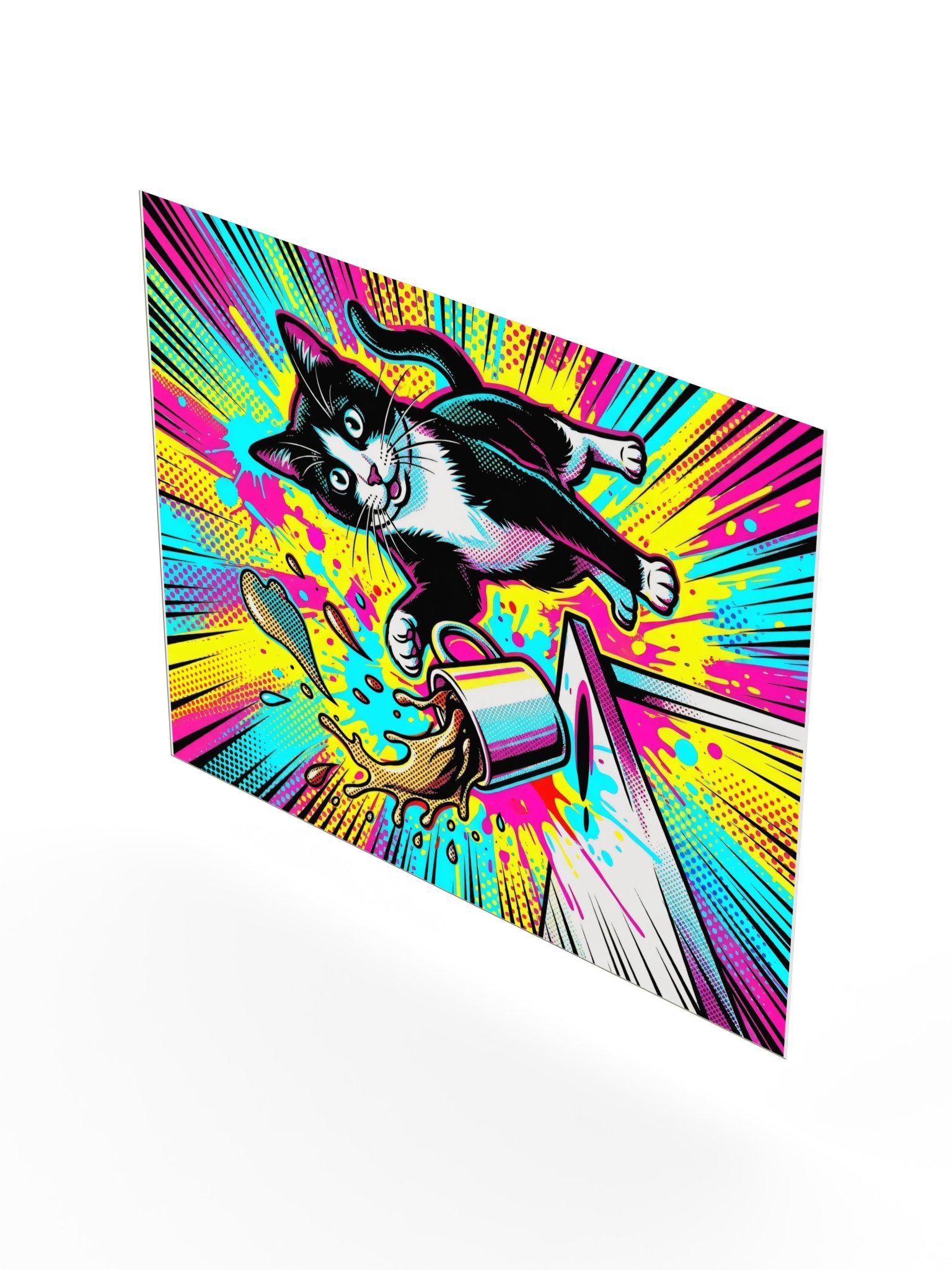 Coffee Push Cat Poster product image (22)