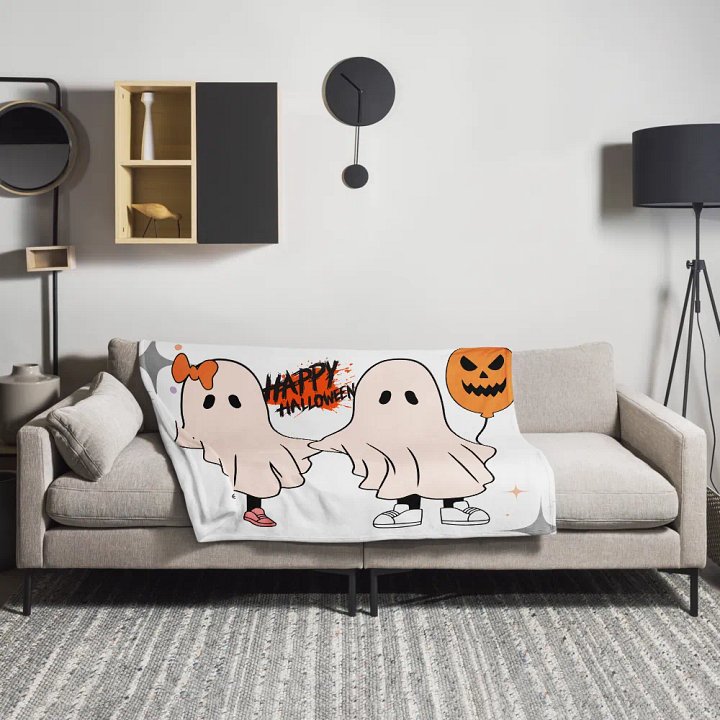 Ghost Friends Throw Blanket product image (2)
