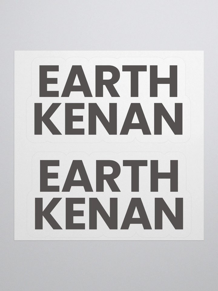 Earth Kenan logotype stickers product image (1)