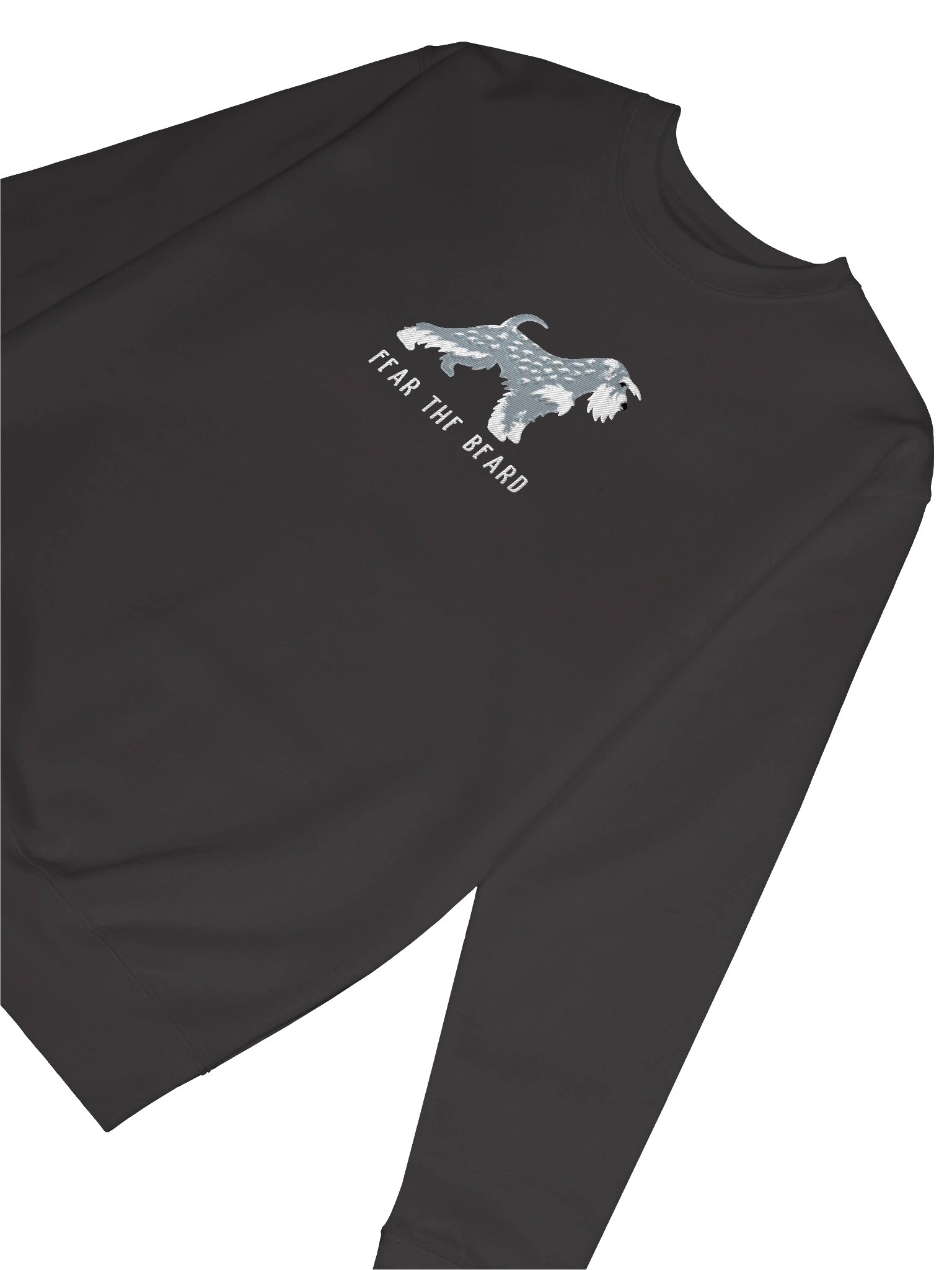 Fear the Beard Sweatshirt (Embroidered) of a Miniature Schnauzer(Salt & Pepper) product image (32)