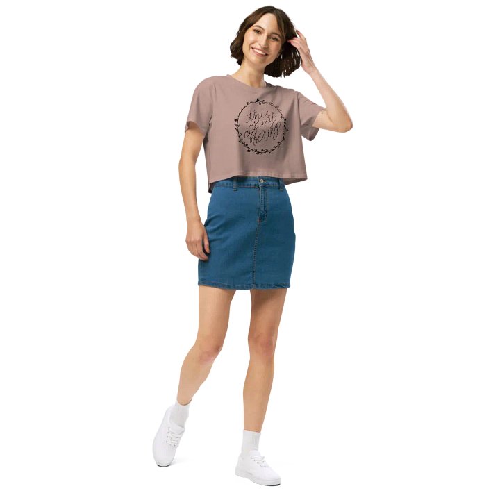 "this is my offering" Crop Top product image (2)