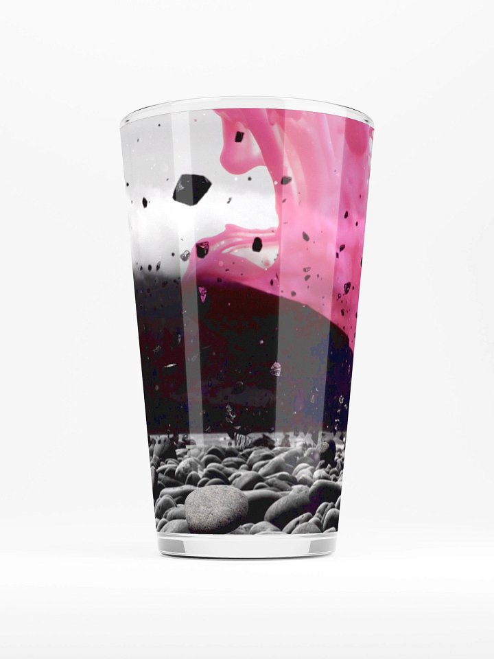 Pink Splash Pint Glass product image (2)