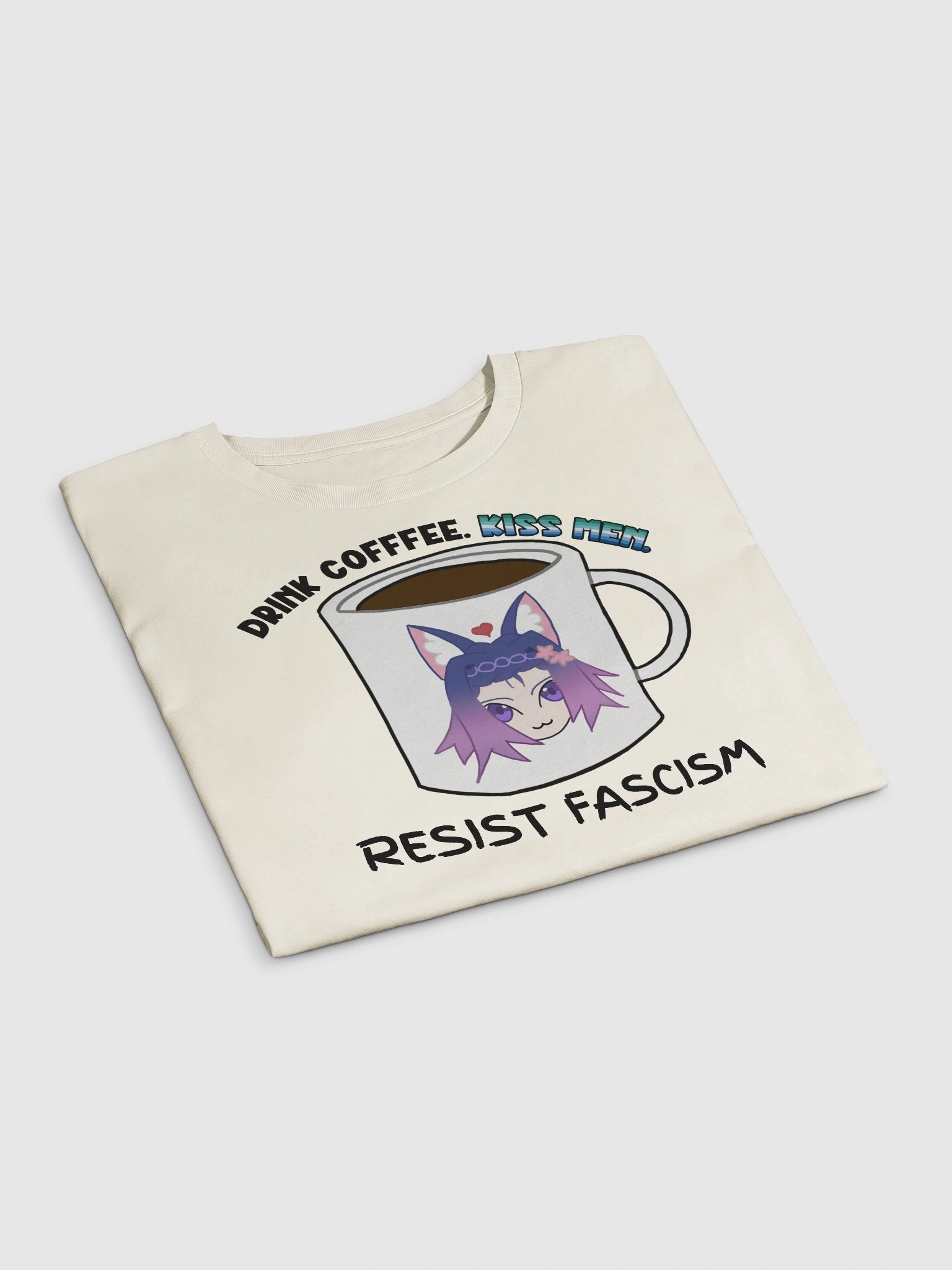 Drink Coffee. Kiss Men. Resist Fascism Crop product image (2)