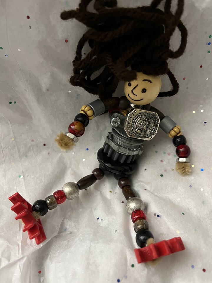 Red Steam Punk Metal Boy product image (1)