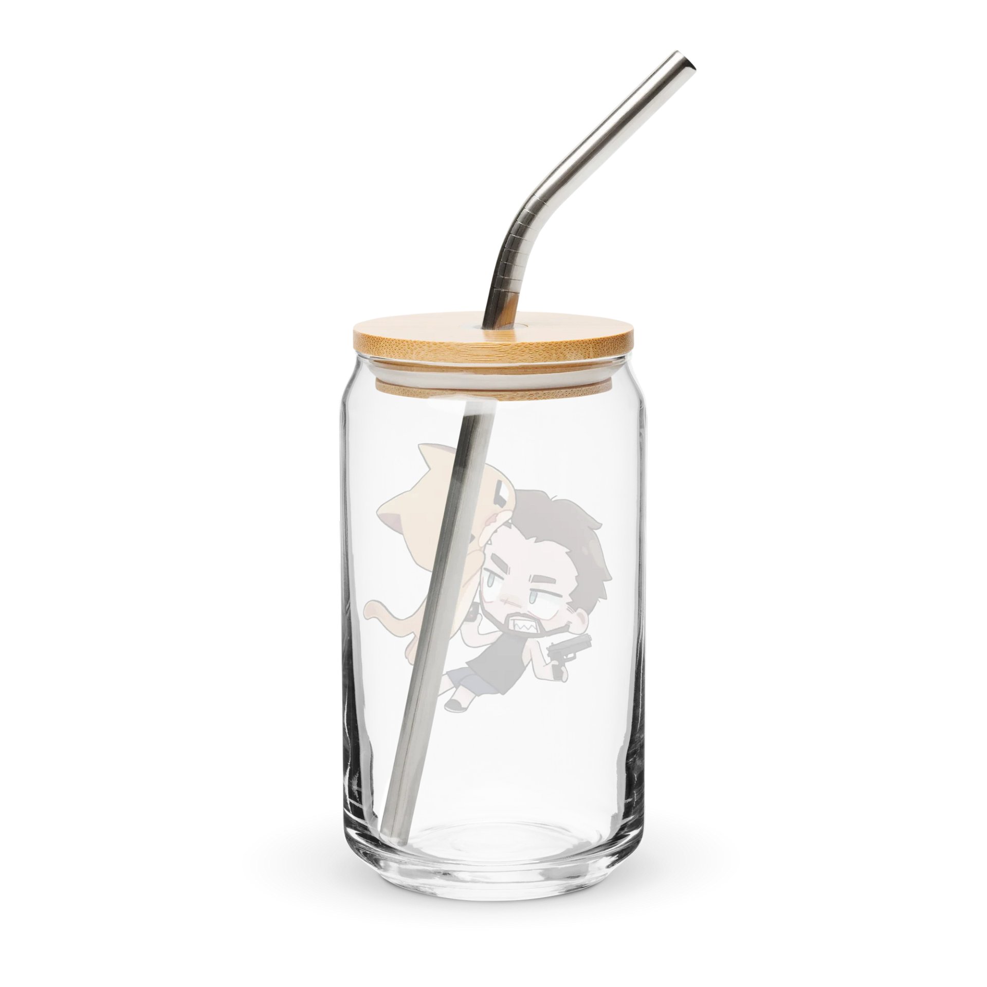 Cute Attack Glass Cup product image (2)