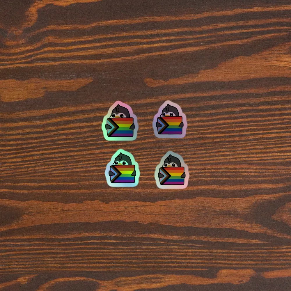 "Pride" Lil' Guy - Mini Holographic Sticker Sheet product image (3)