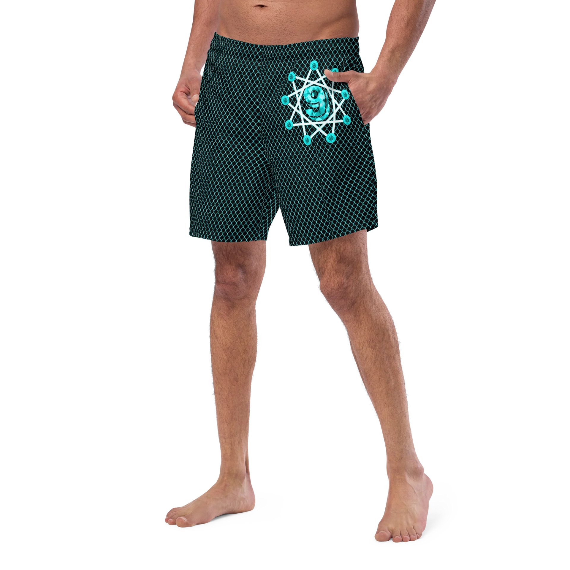 Blue Link Swim Trunks product image (2)