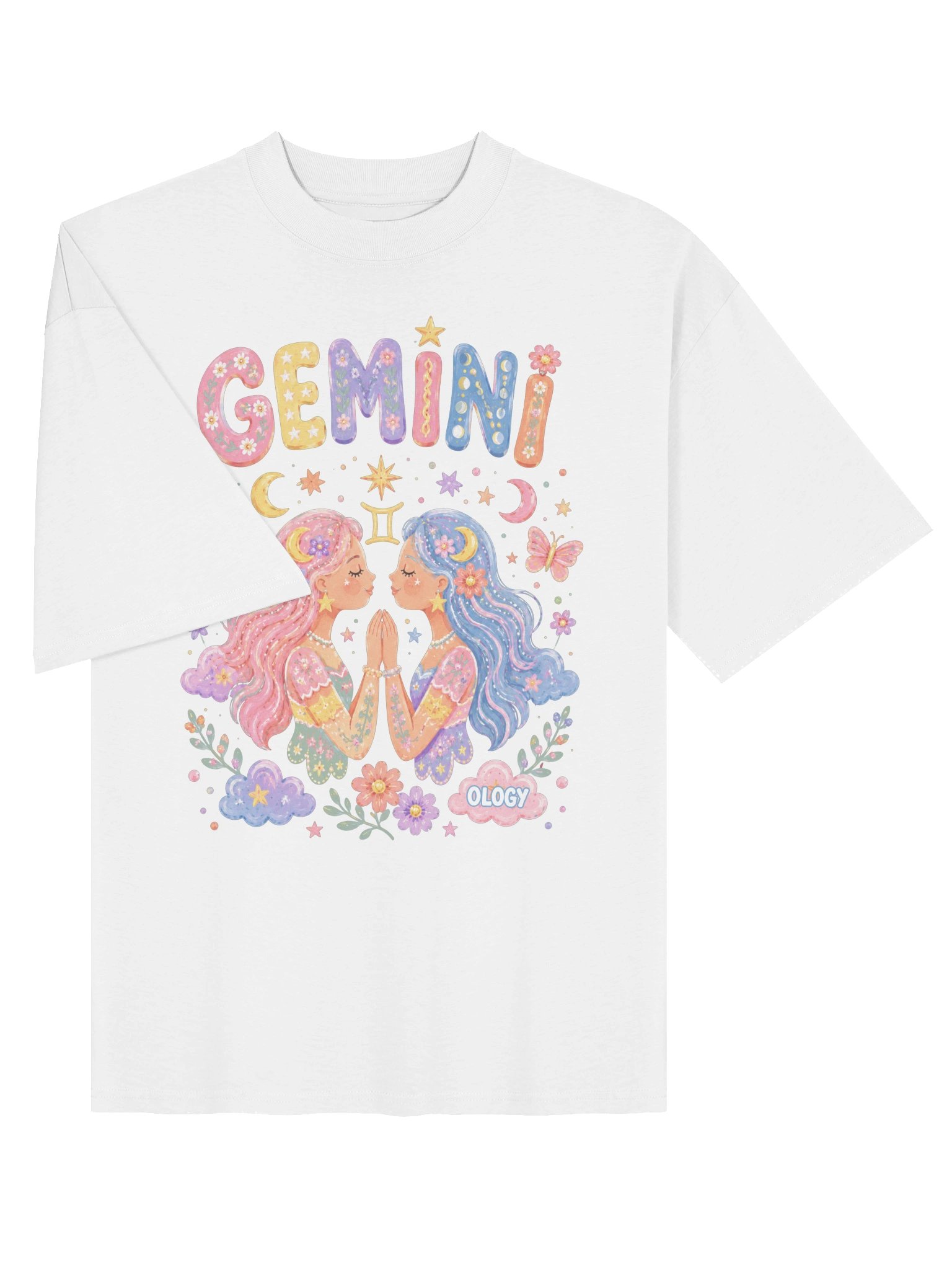 Gemini Astro Pop Oversized Tee product image (12)