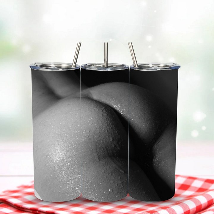 Black & White Wet Booty Closeup 20oz Tumbler product image (1)