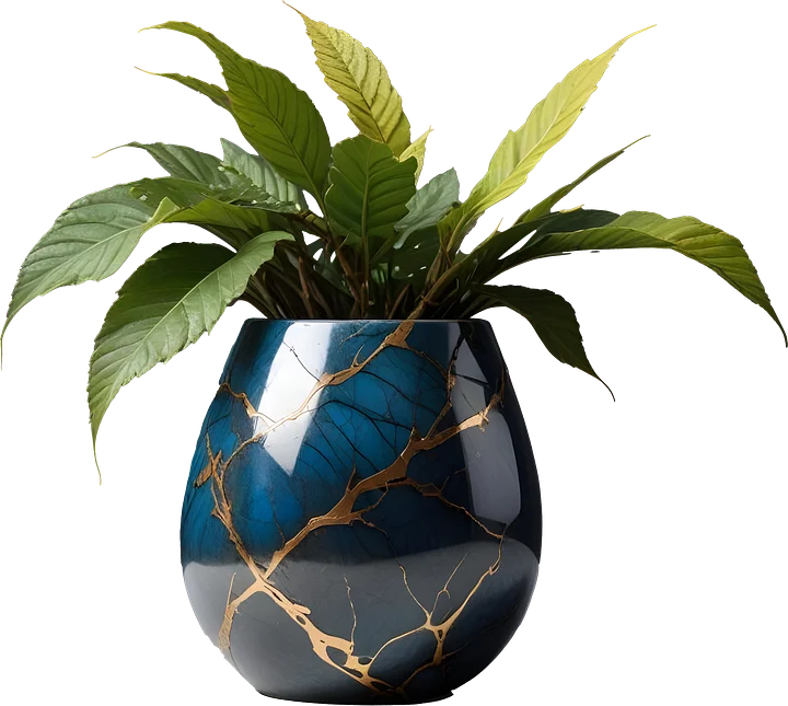 Kintsugi Grace – Elegant Labradorite Vase PNG product image (1)