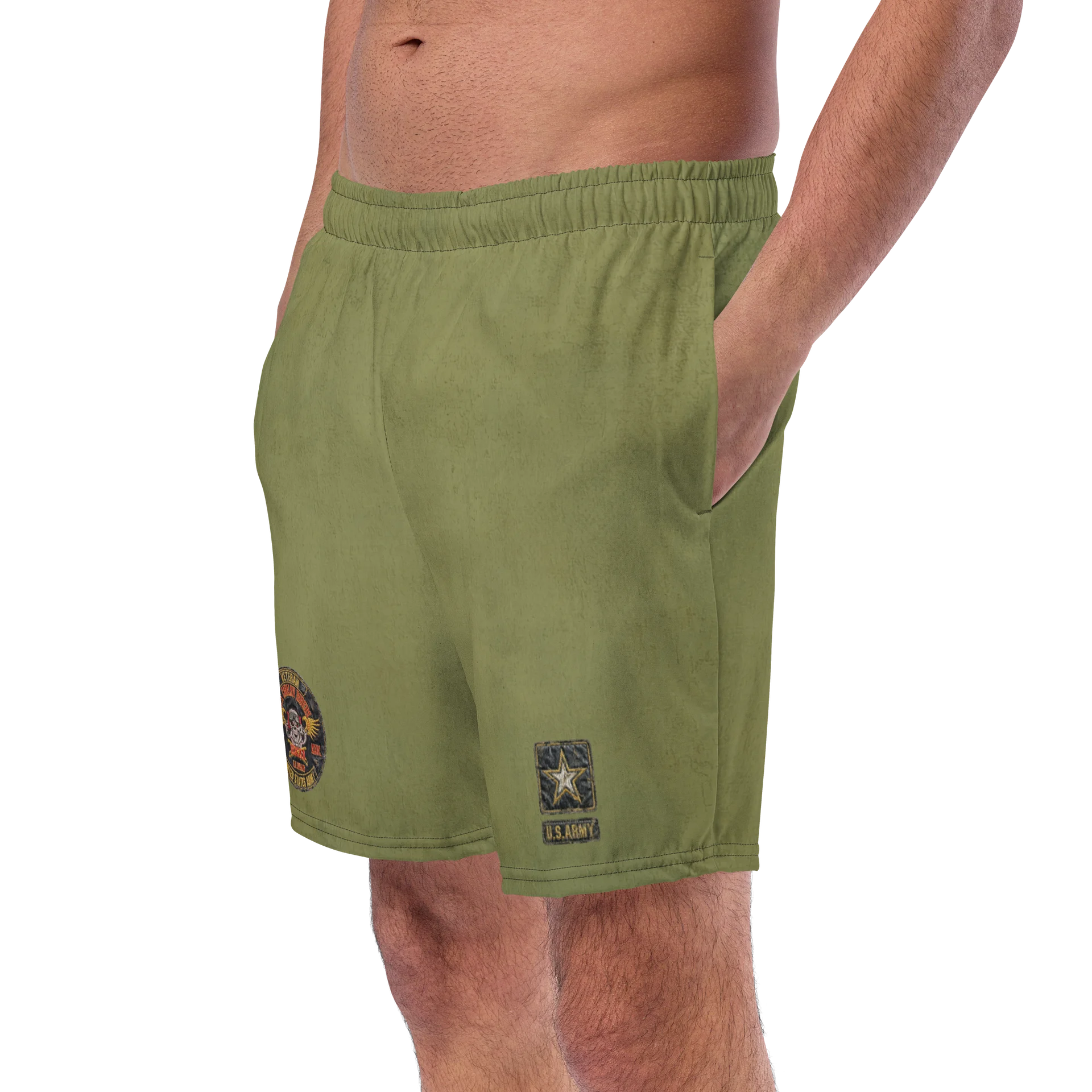 Distressed OD USCRA Cav Swim Trunks product image (2)
