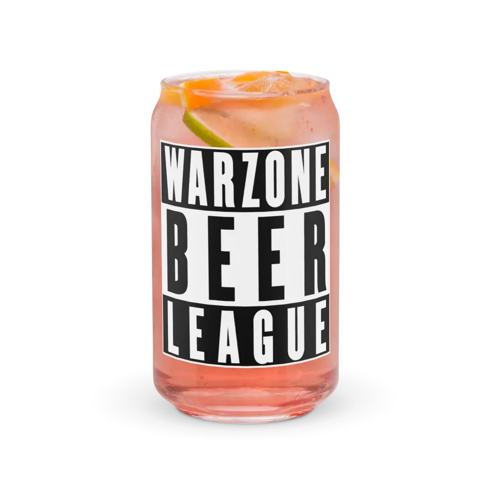 Warzone Beer League (Straight Outta) - Beer Can Glass product image (7)