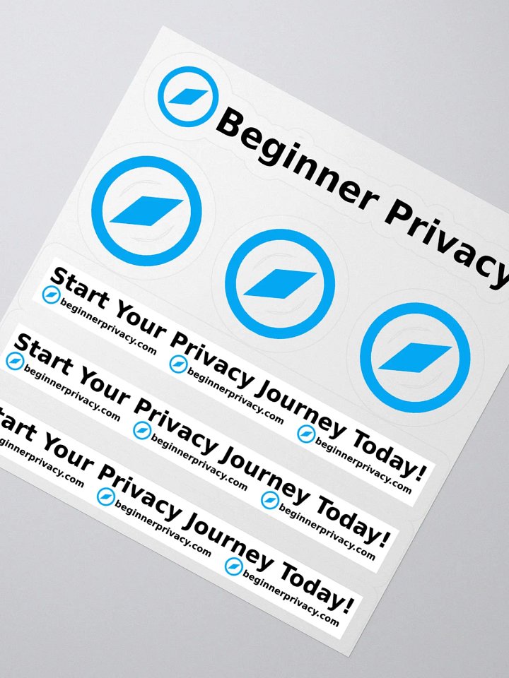 Beginner Privacy Kiss-Cut Stickers product image (2)