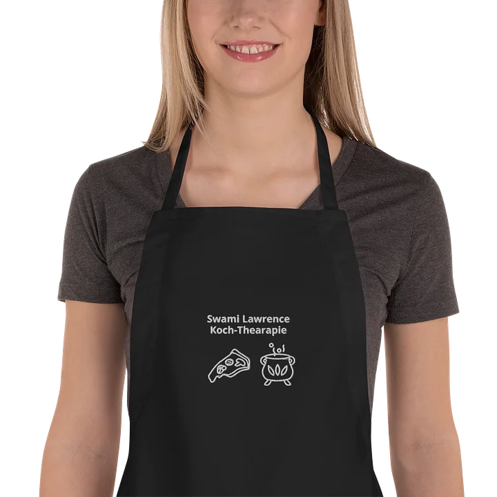 Pixelated Spirit and Crowned Creature Embroidered Apron product image (1)