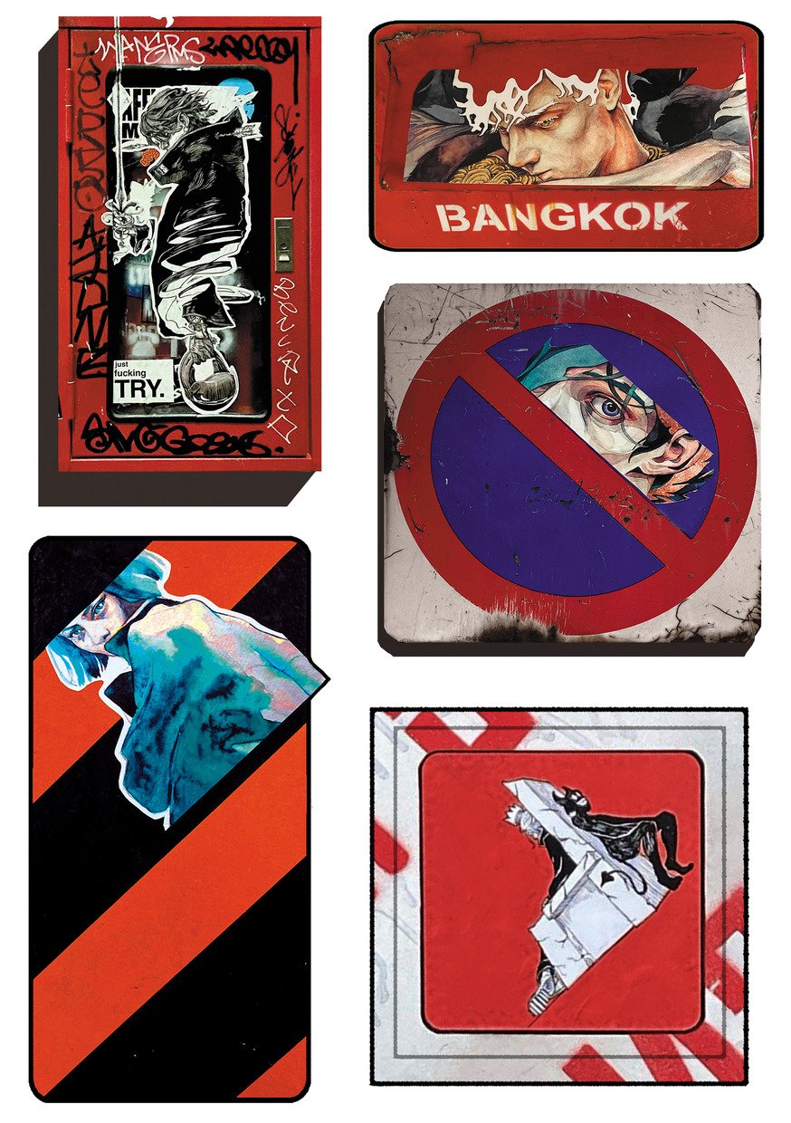 "Big Size" 4 stickerset A5 product image (2)