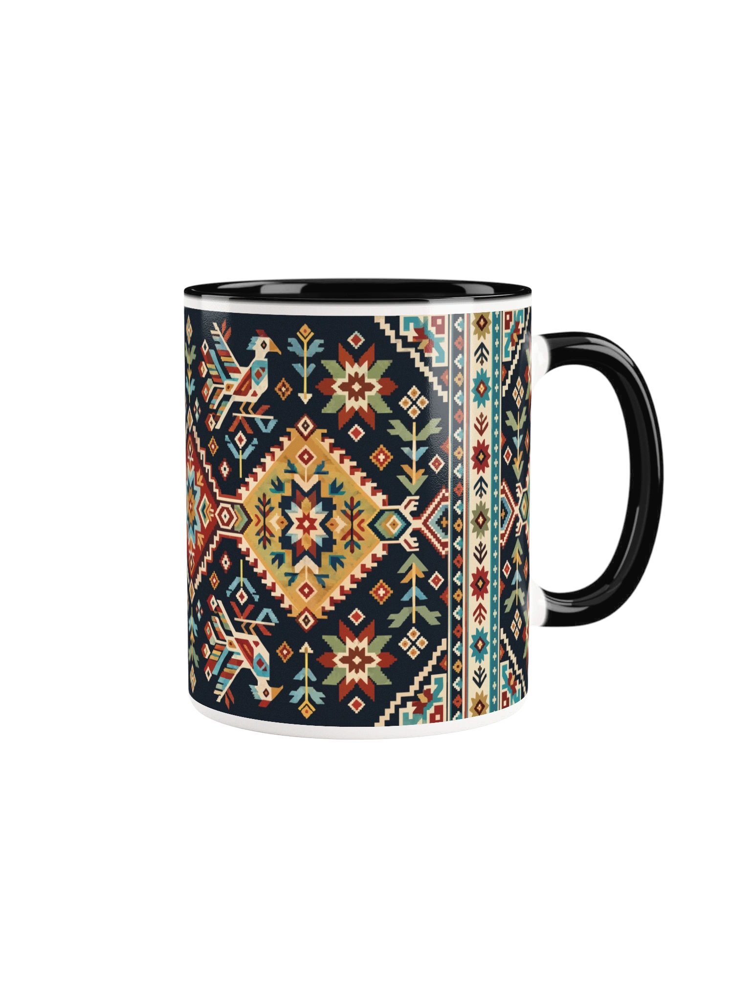 Folk Art Mug – Midnight Mosaic product image (2)