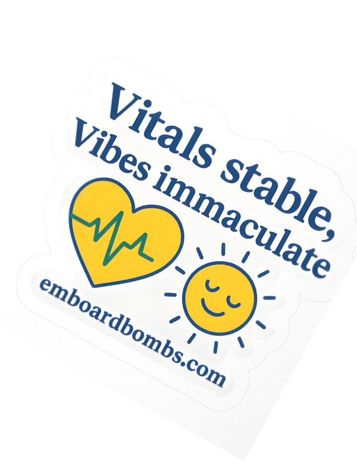 Vitals Stable, Vibes Immaculate Sticker product image (2)