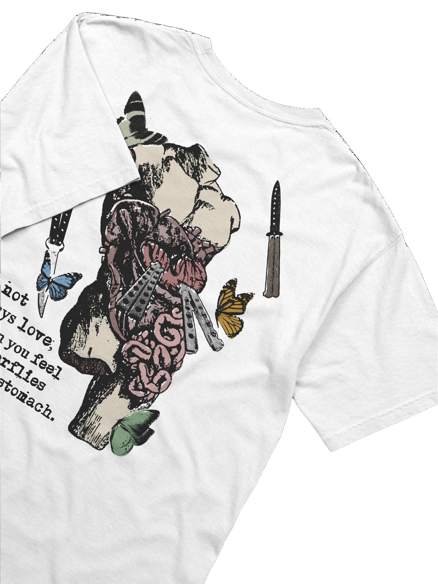 BUTTERFLIES COLORED T-SHIRT product image (6)