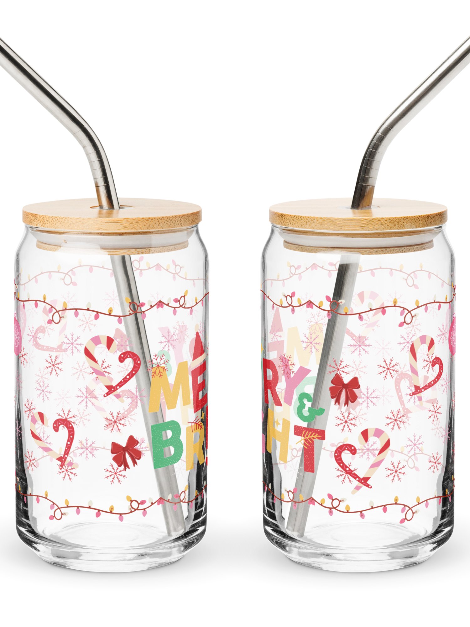 Merry & Bright Glass Tumbler product image (7)