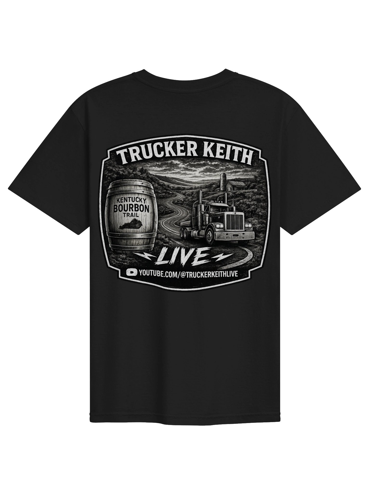 Trucker Keith Live White Badge Tee 2 product image (17)
