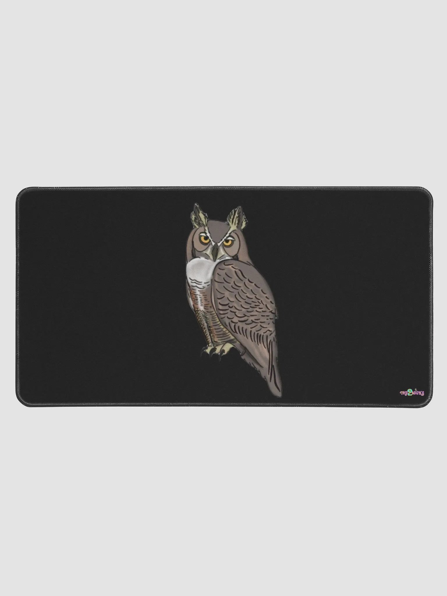 Owl Logo Desk Mat (Black) product image (1)