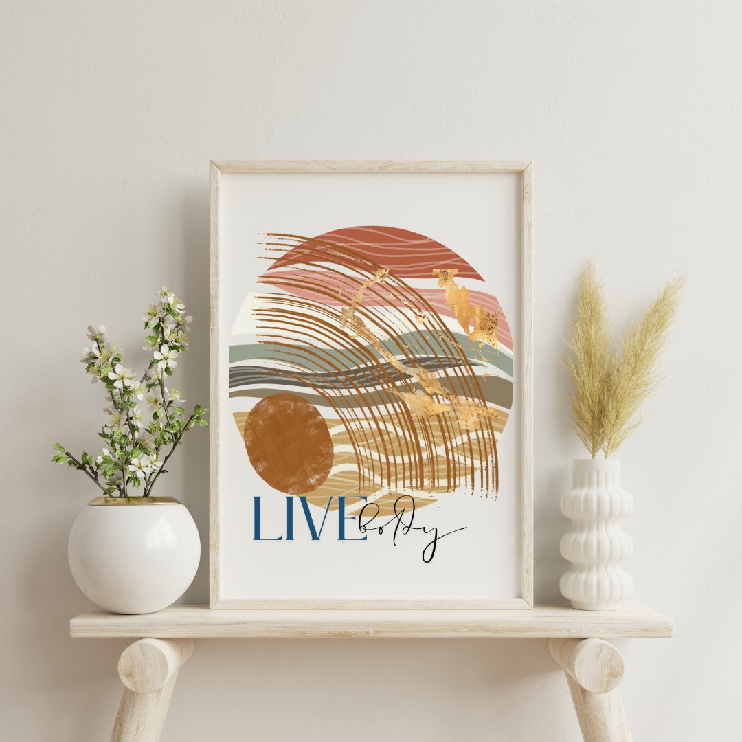 Live Boldly ' Abstract Print #2 product image (4)