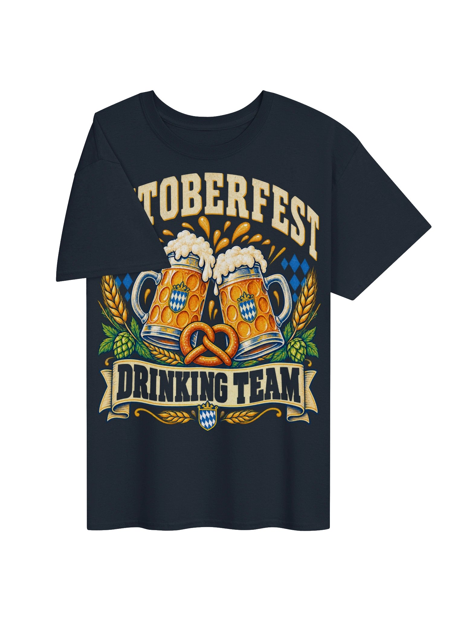 Oktoberfest Drinking Team Beer Steins Vintage Tee product image (83)