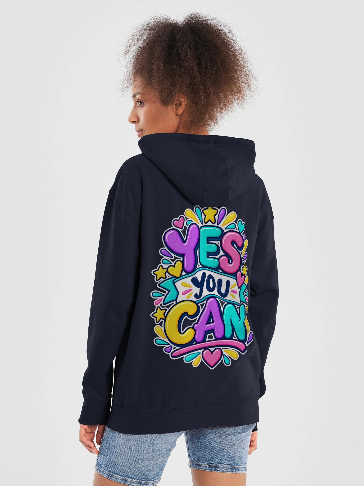 Inspirational Hoodie - Yes You Can. product image (4)