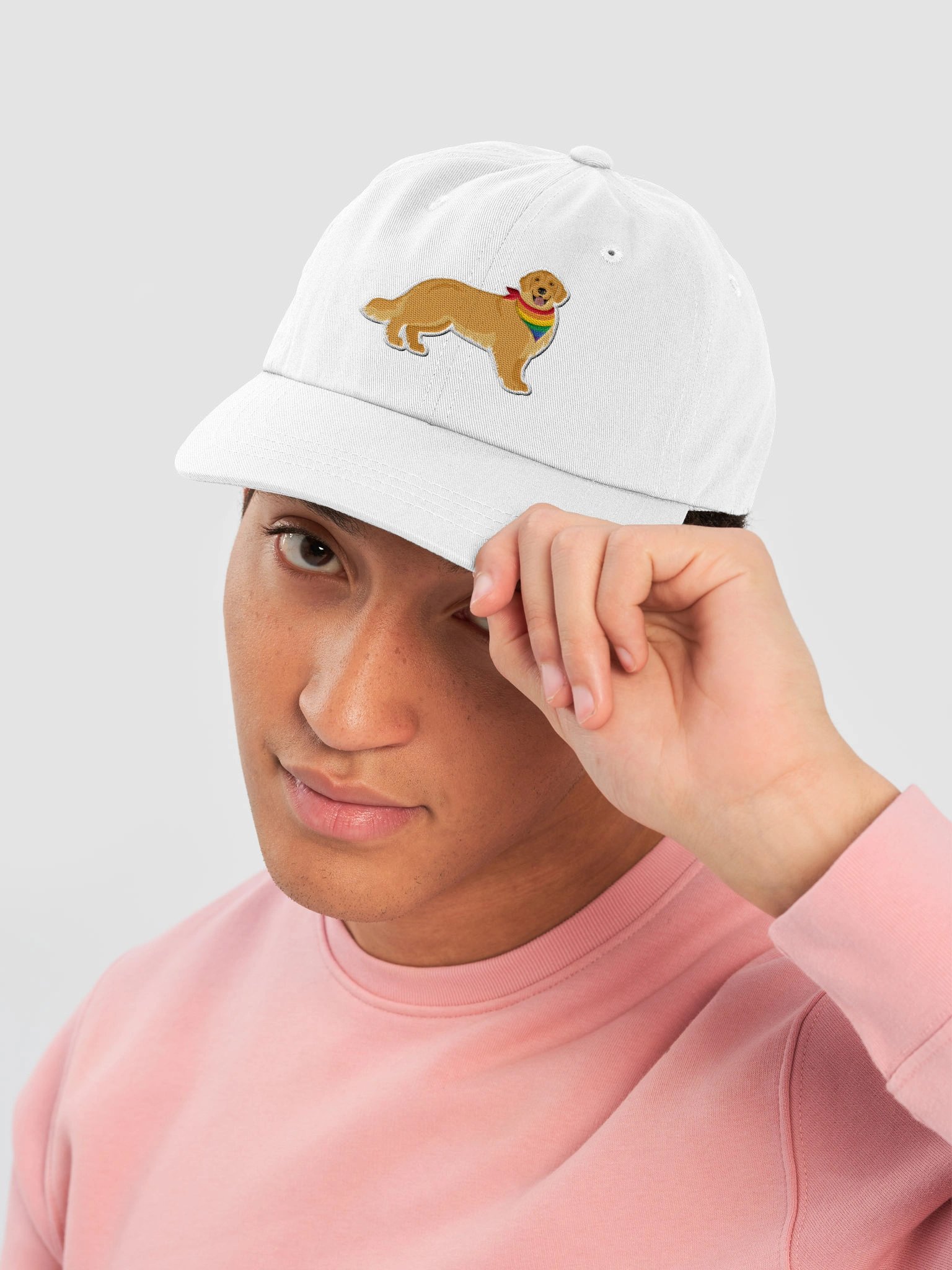 Pride Abby Golden Retriever White Hat product image (5)