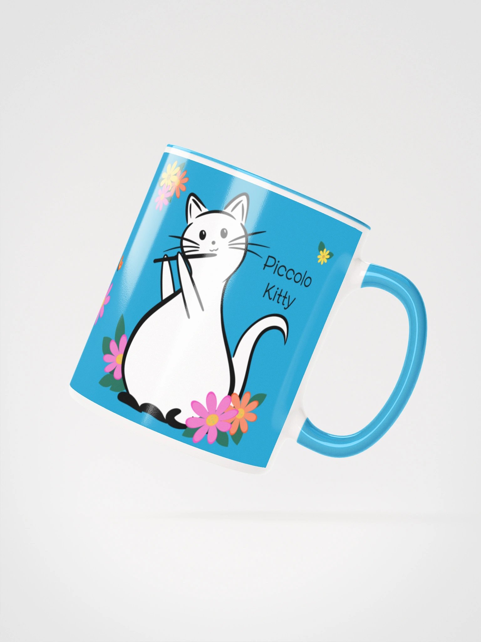 Flute Kitty Ceramic Mug - 11 0z - Piccolo product image (2)