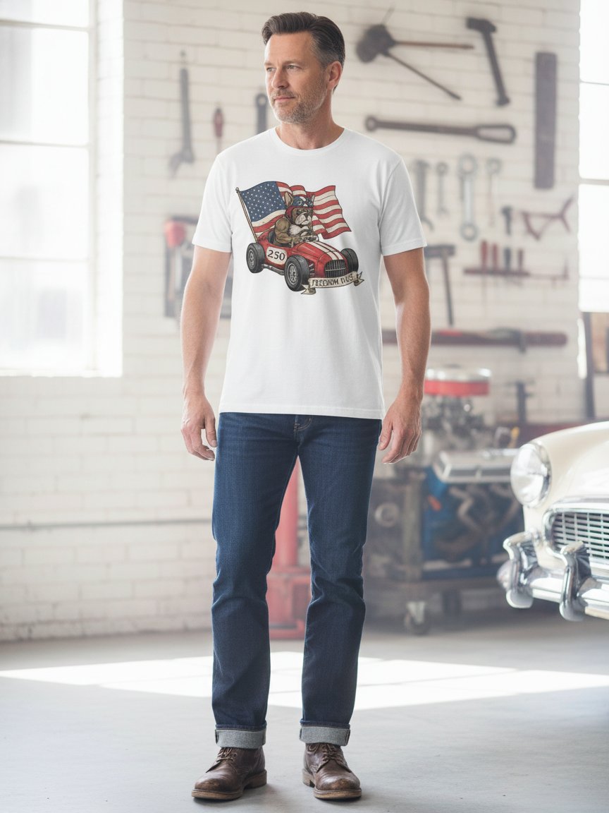 Freedom Race Bulldog T-Shirt product image (7)
