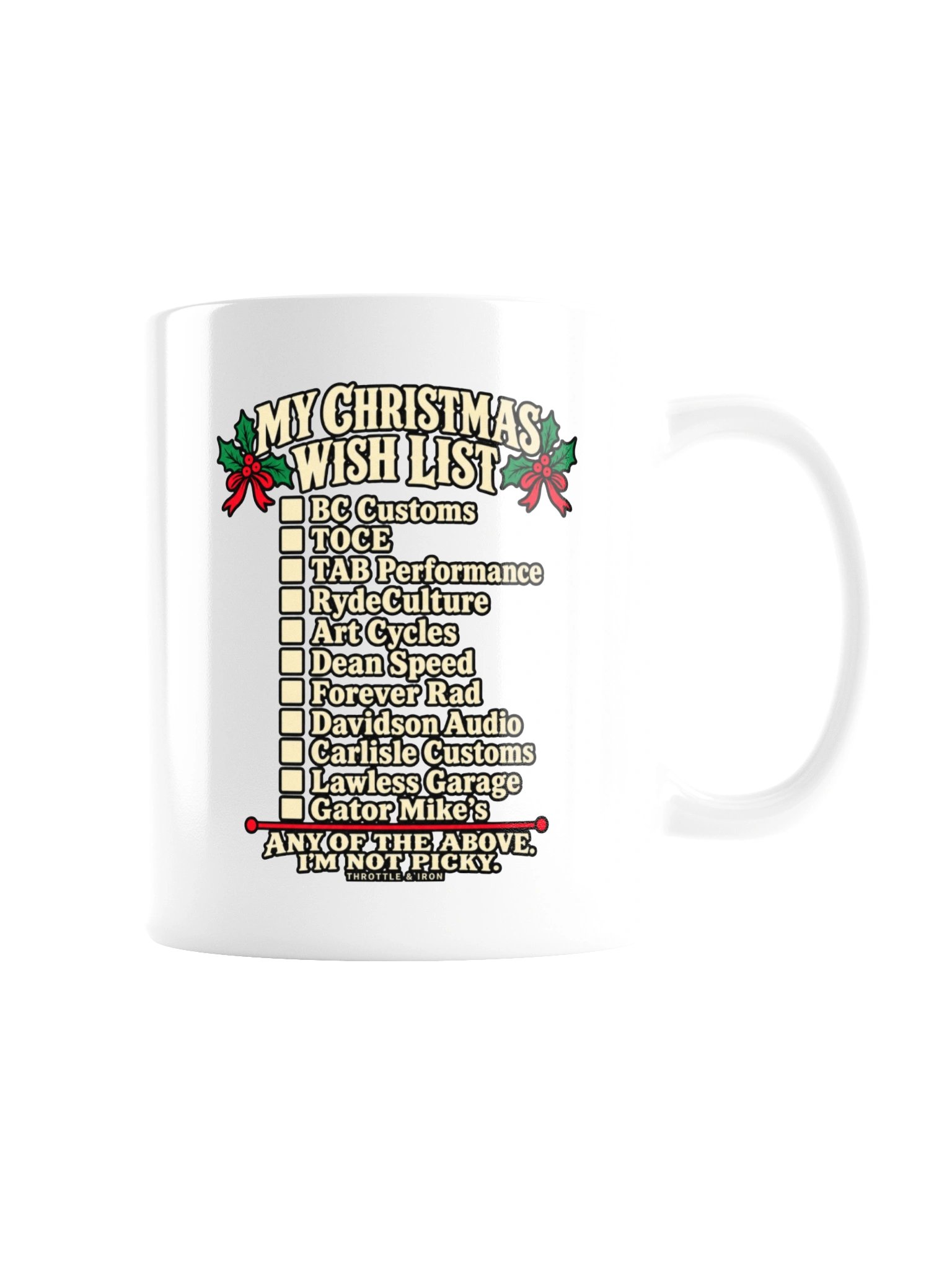 Dear Santa, It’s All for the Bike | White Christmas Mug product image (3)
