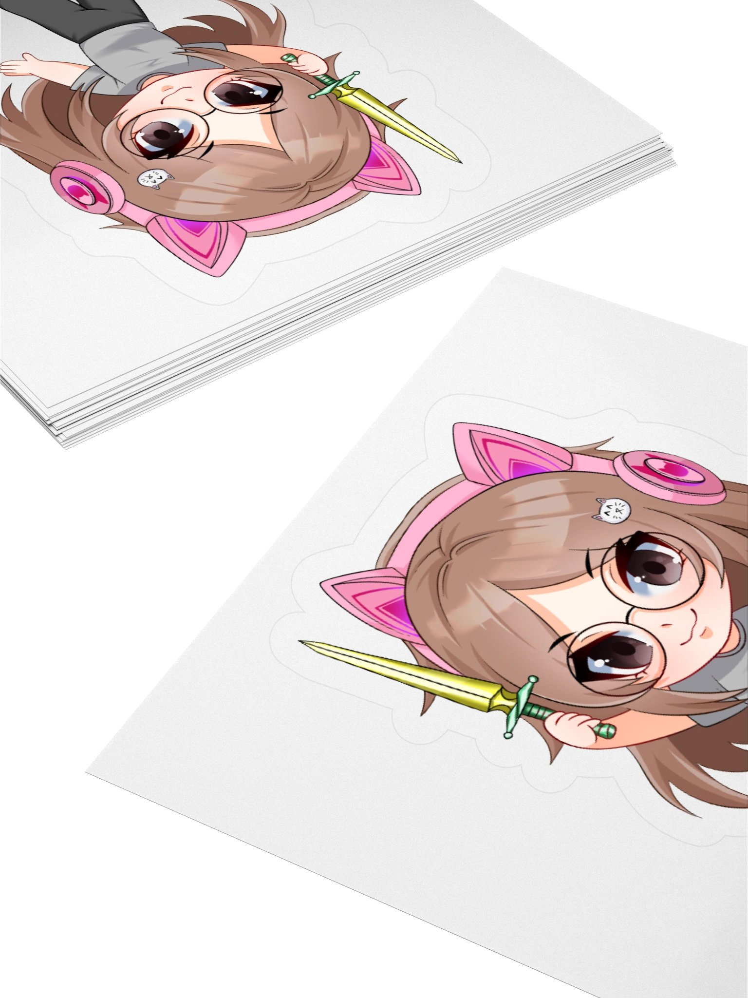 I have a sword kiss cut sticker product image (4)