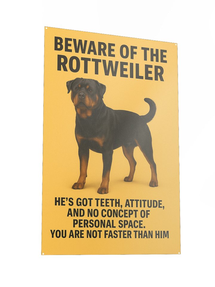 Beware of the Rottweiler Poster product image (4)