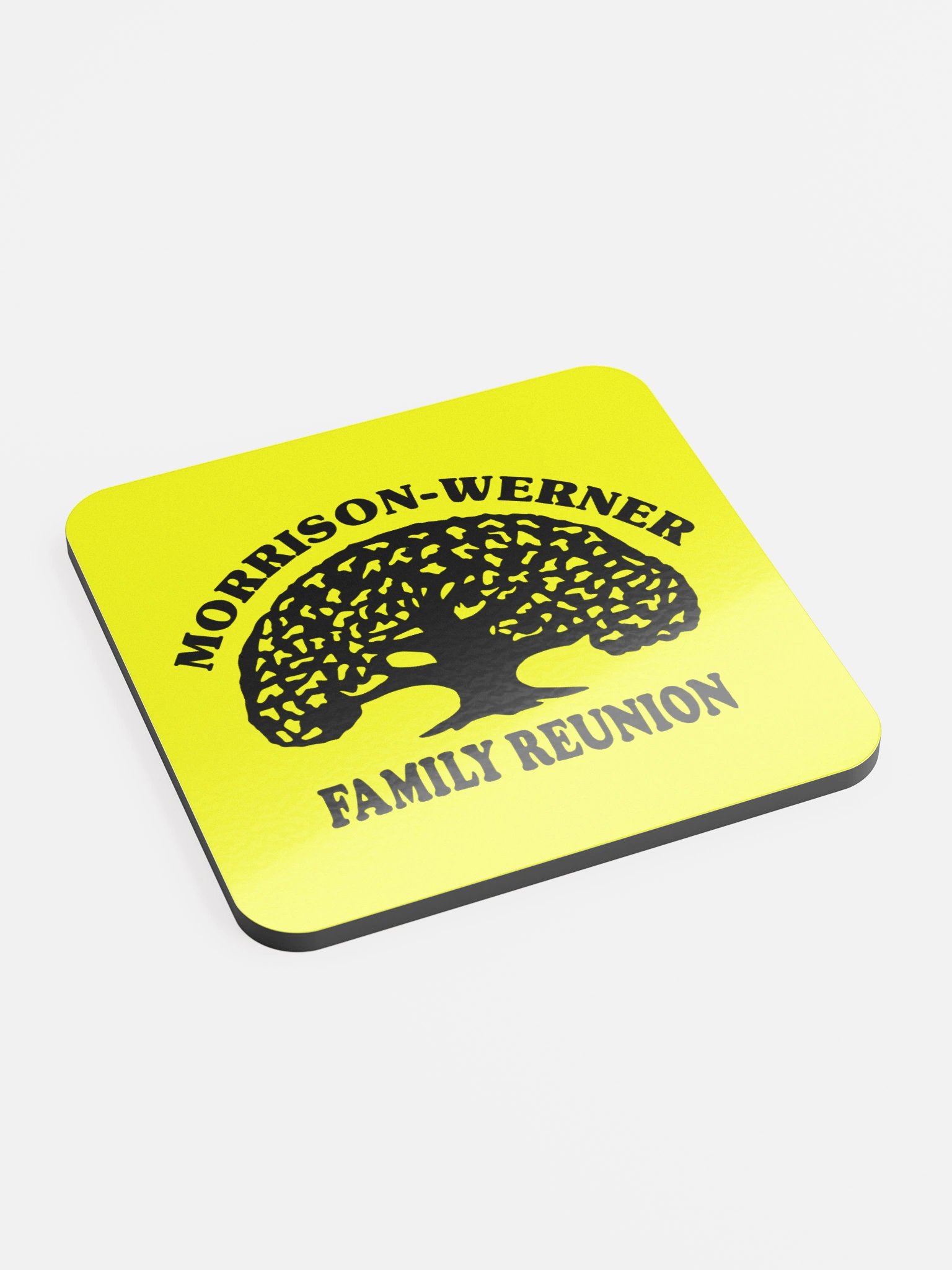 "Morrison-Werner Tree" Drink Coaster (Yellow) product image (3)