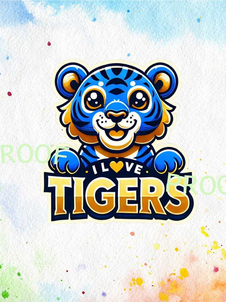 I Love Tigers – Instant Download Graphic Design product image (1)