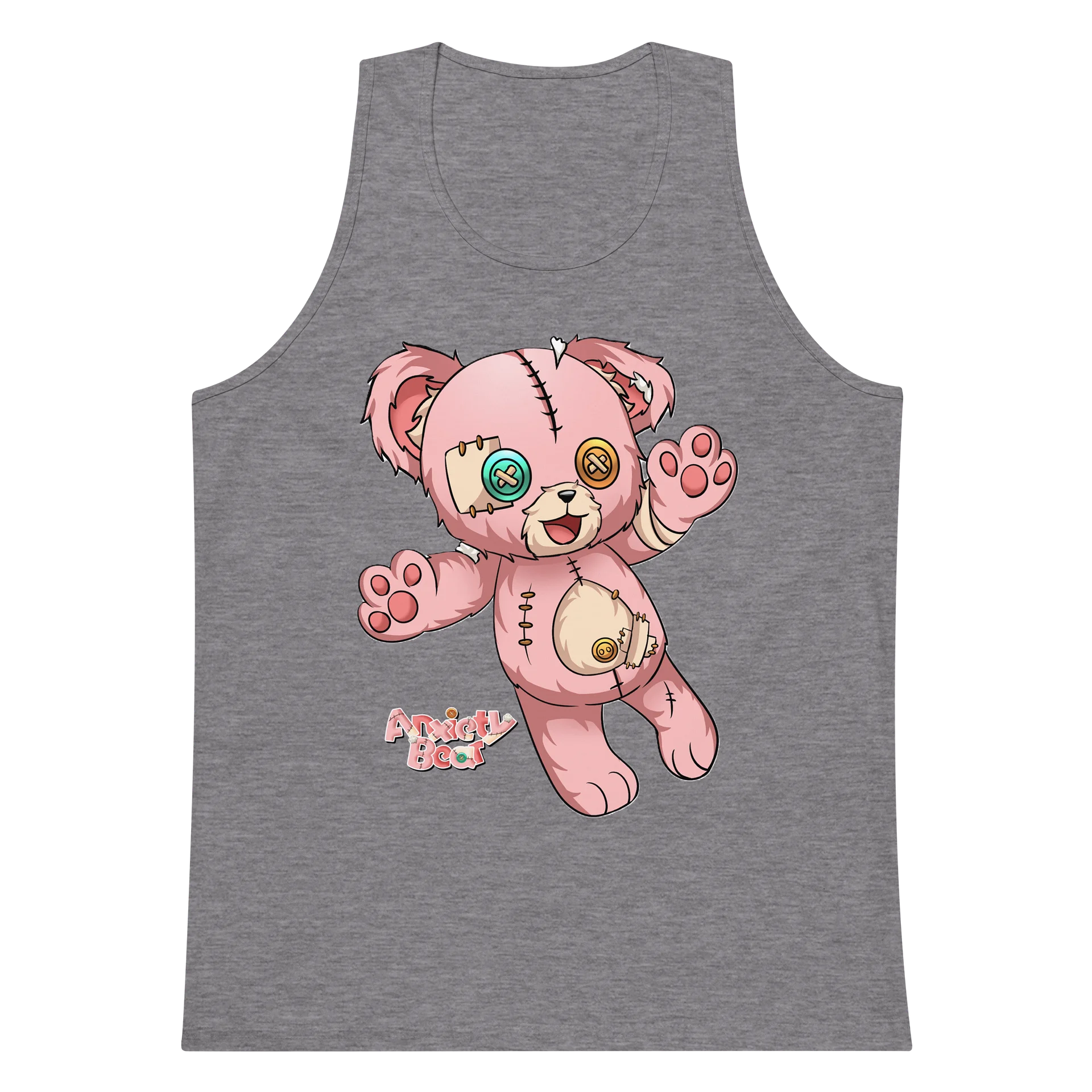 Chibi Anxiety Bear Men's Tank product image (39)