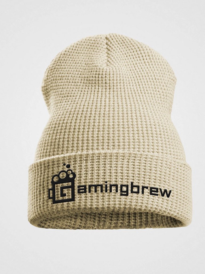 Gamingbrew Waffle Beanie (Black Text) product image (2)
