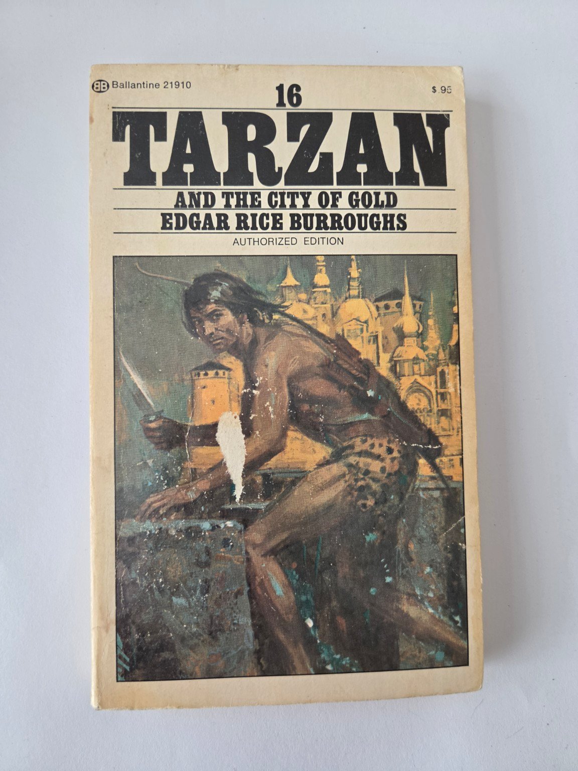 Vintage Tarzan and the City of Gold #16 – Edgar Rice Burroughs | Ballantine 95¢ Paperback product image (1)