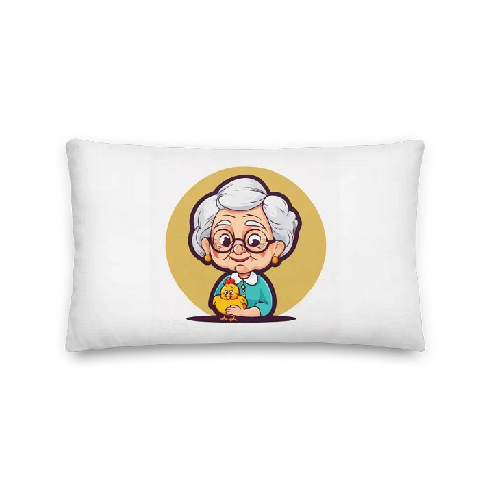 Charming Granny and Her Chick Pillow product image (2)