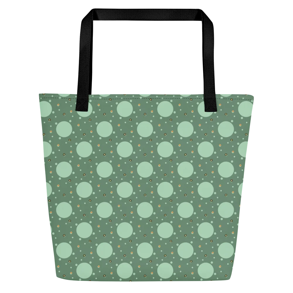 Olive Dot Delight Tote Bag product image (3)