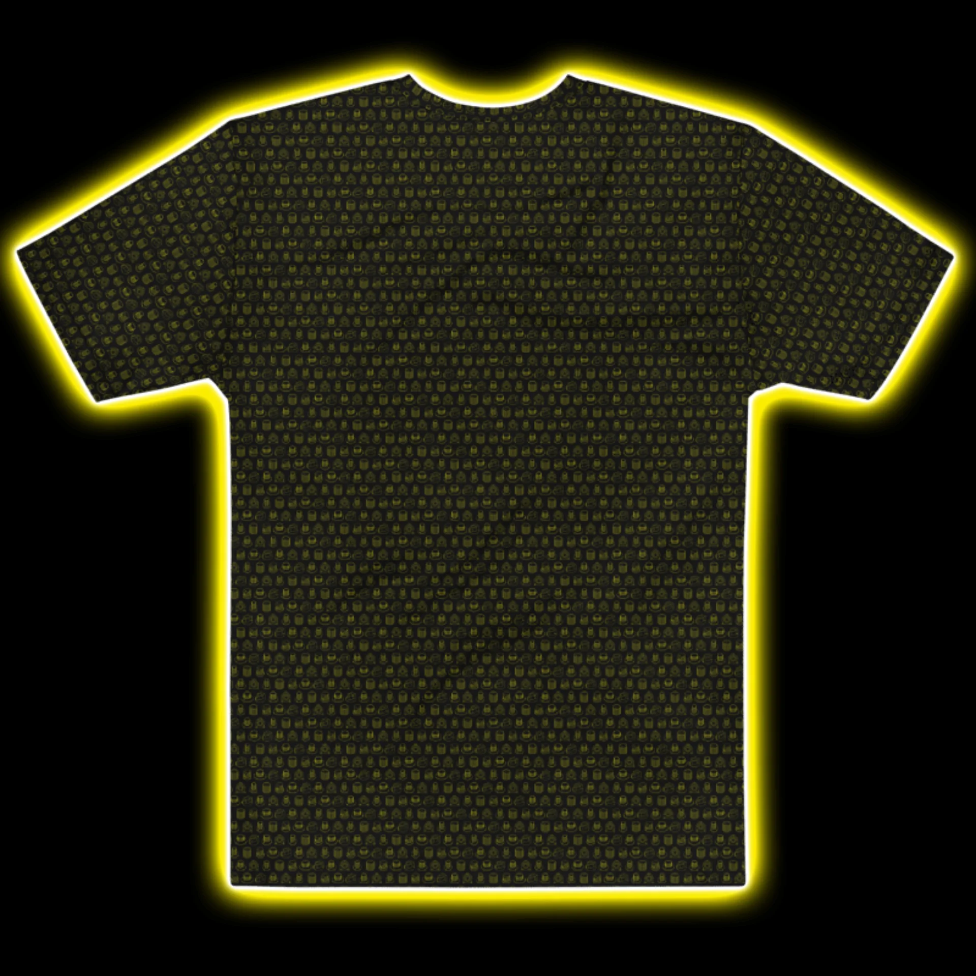 Synthesis Icons T-Shirt - (7 Iconic Synth Knobs) CITRINE product image (2)