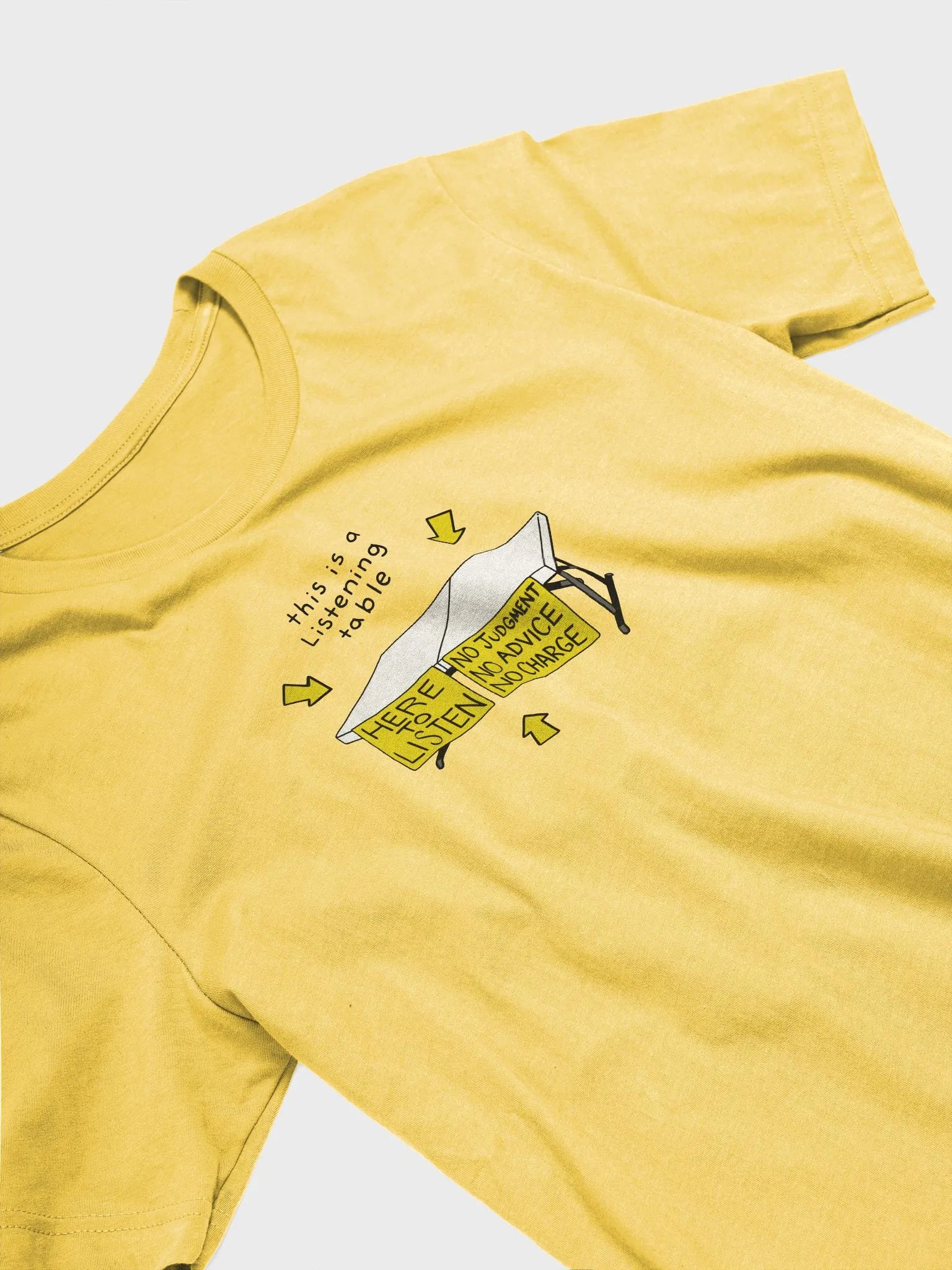 This is a listening table shirt product image (3)