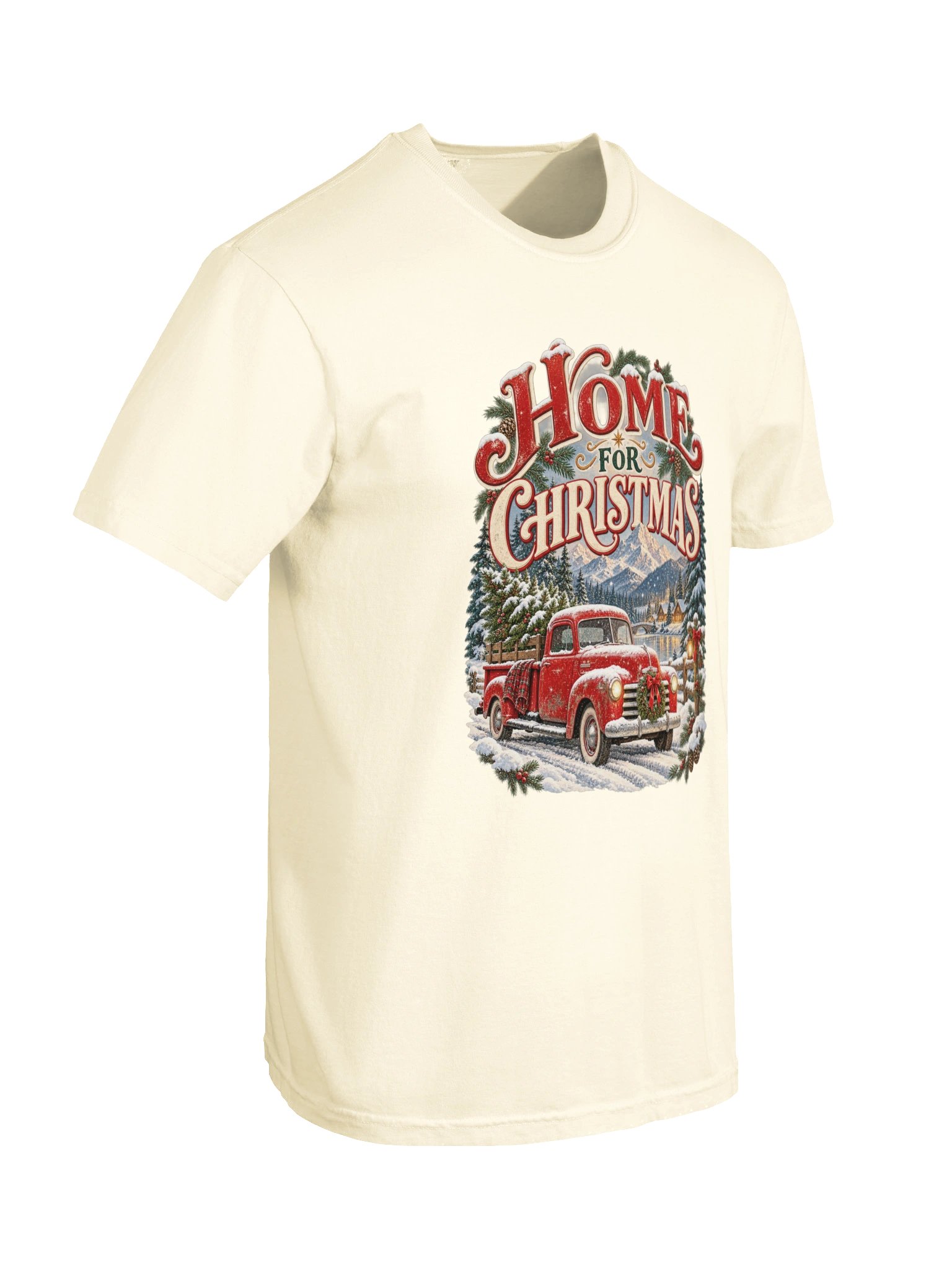 Home for Christmas Vintage Truck Tee product image (10)