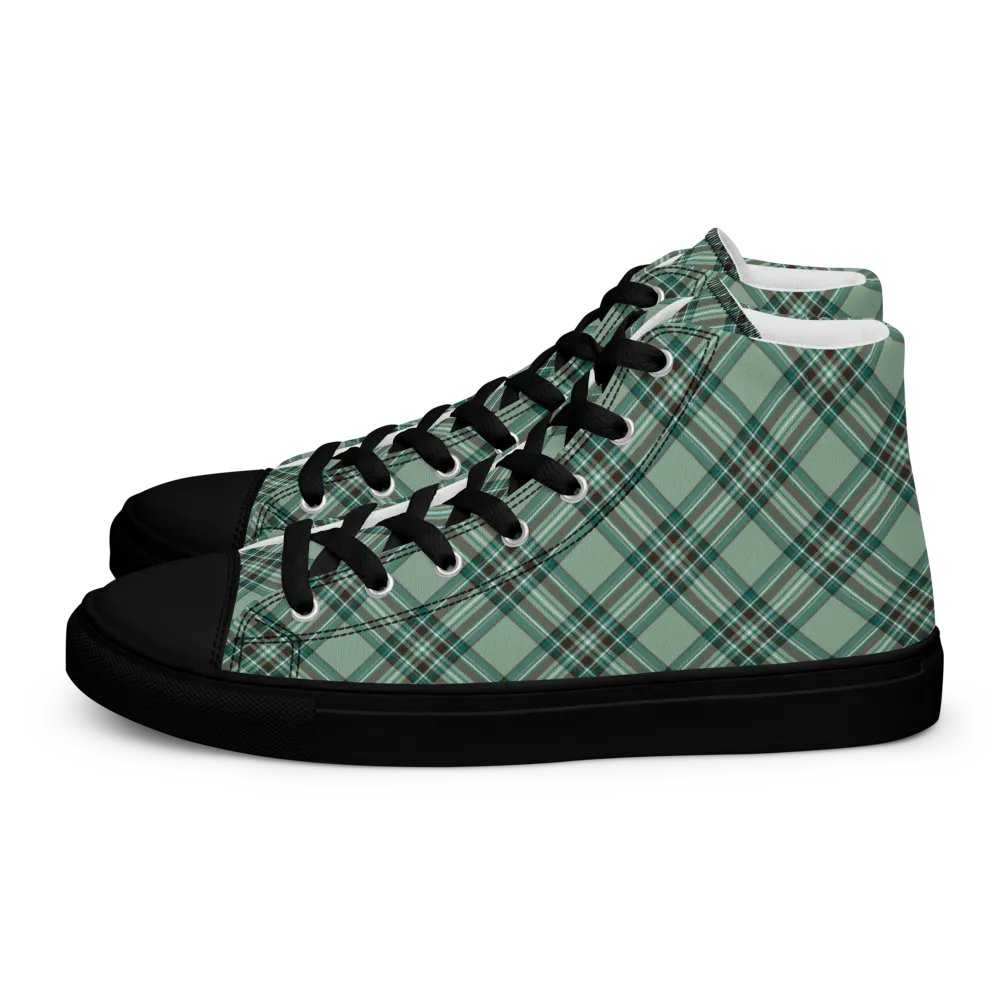 Kelly Tartan Men's High Top Shoes product image (4)