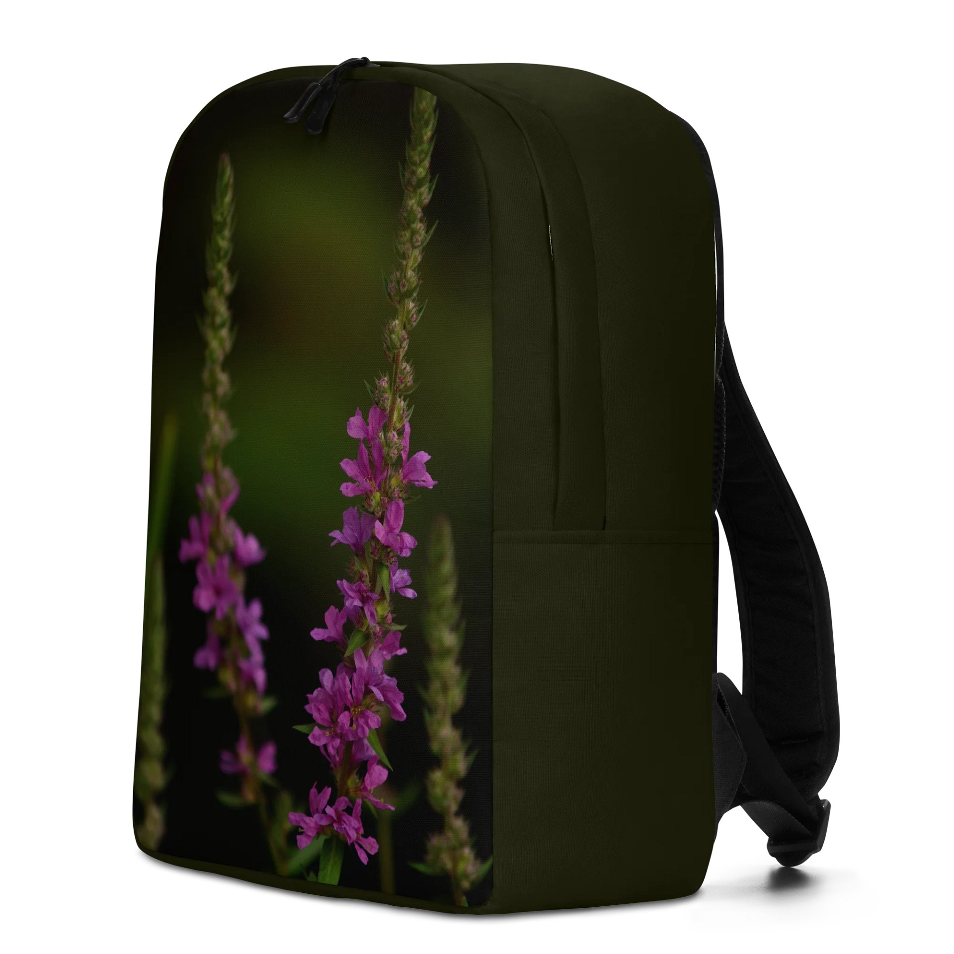 Design-backpack - Purple blossoms against a dark background (Dark Design) product image (4)