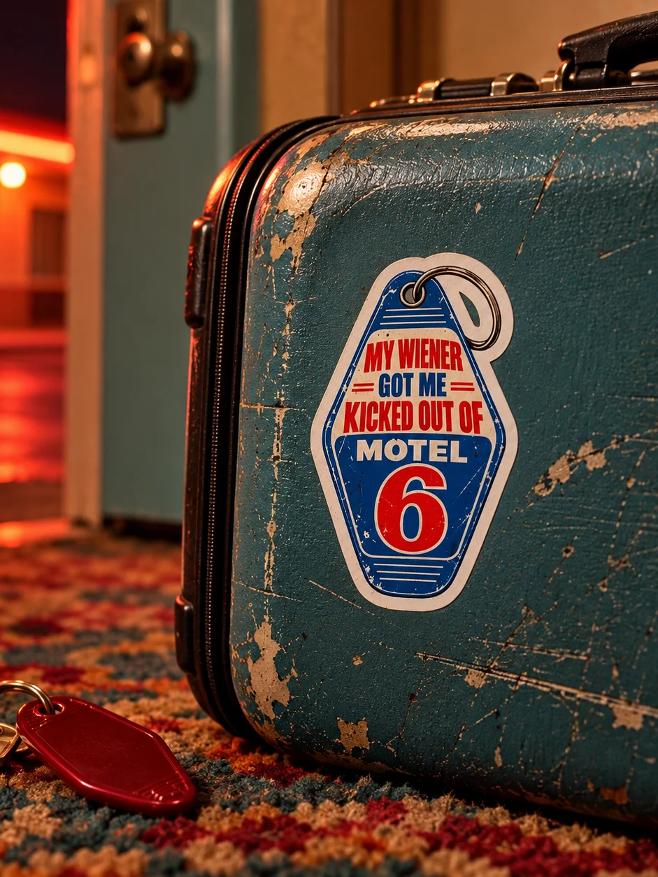 My Wiener Got Me Kicked Out of Motel 6 Sticker product image (1)