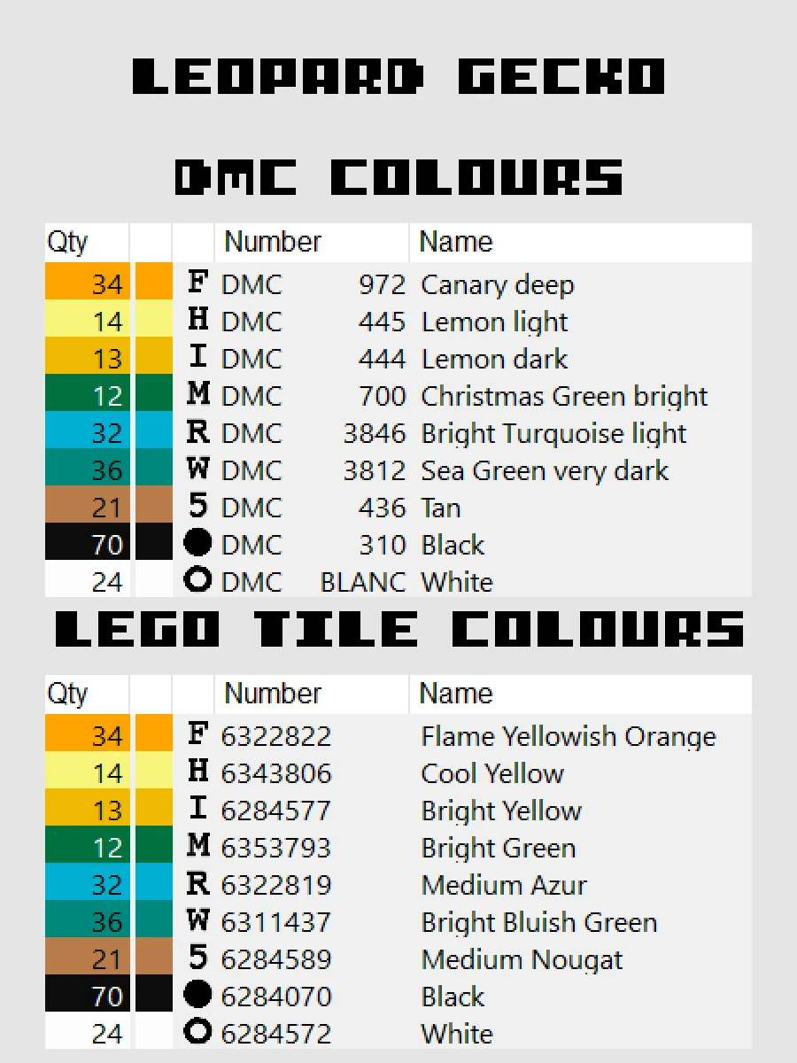 Leopard Gecko Pixel Art product image (4)